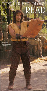 Photo: Hercules reads a scroll
